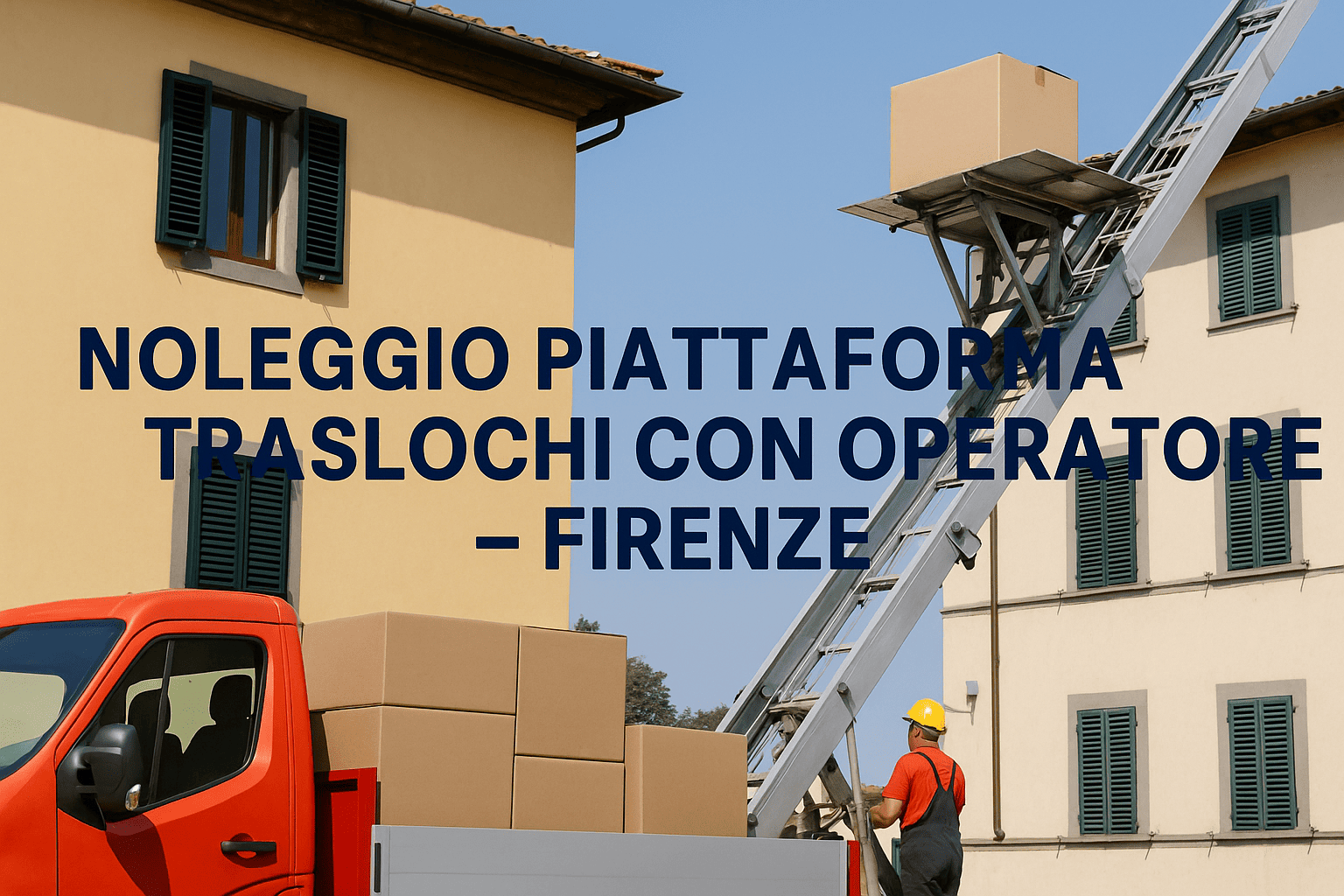 Noleggio Piattaforma con Operatore a Firenze